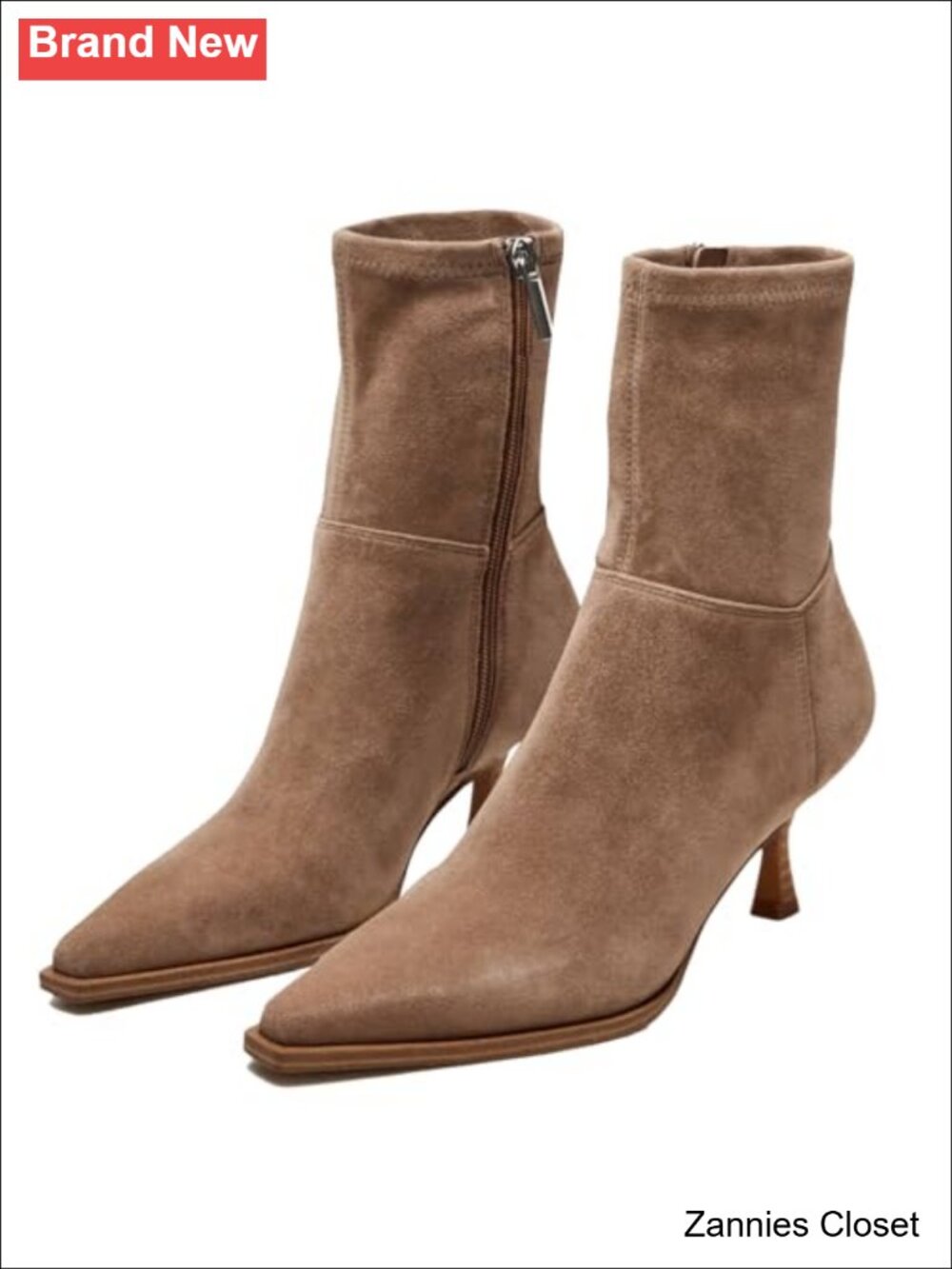✨ Kitten Heel Ankle Boots Pointed Toe Dressy Booties